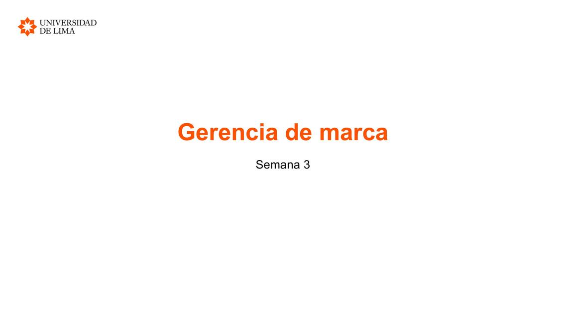 Semana 3 Gerencia de marca