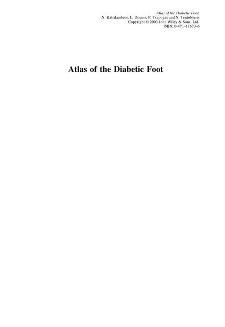 Atlas del pie diabetico INGLES