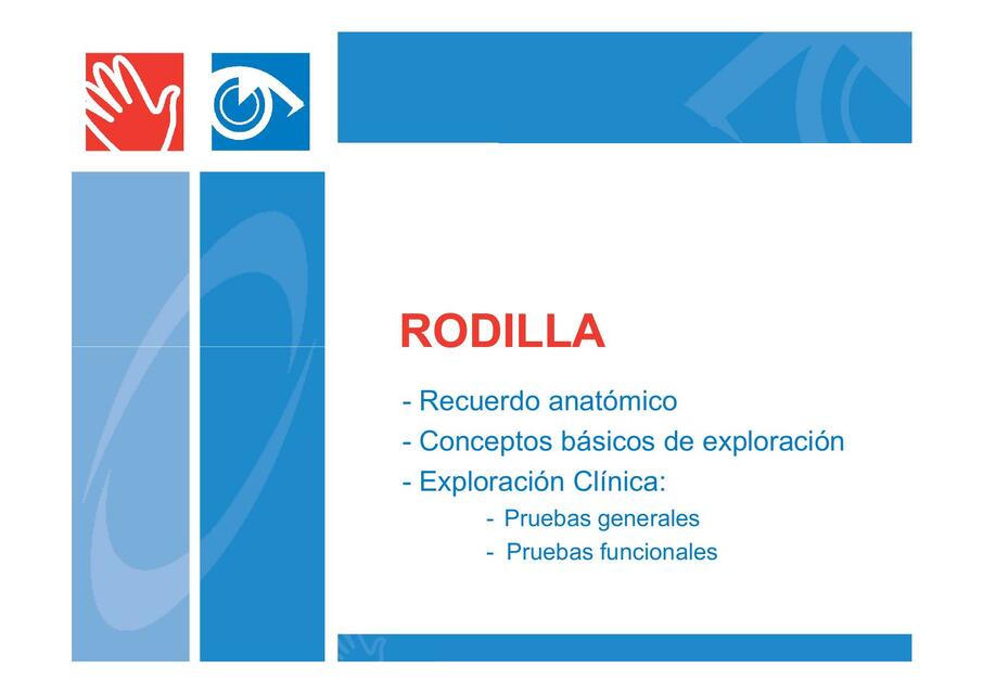 Exploración de Rodilla Piqueres Voriental 10gen