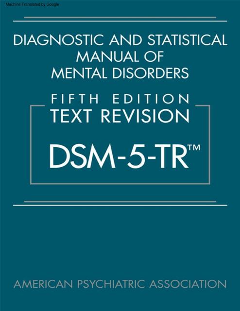 DSM5 TR traducción