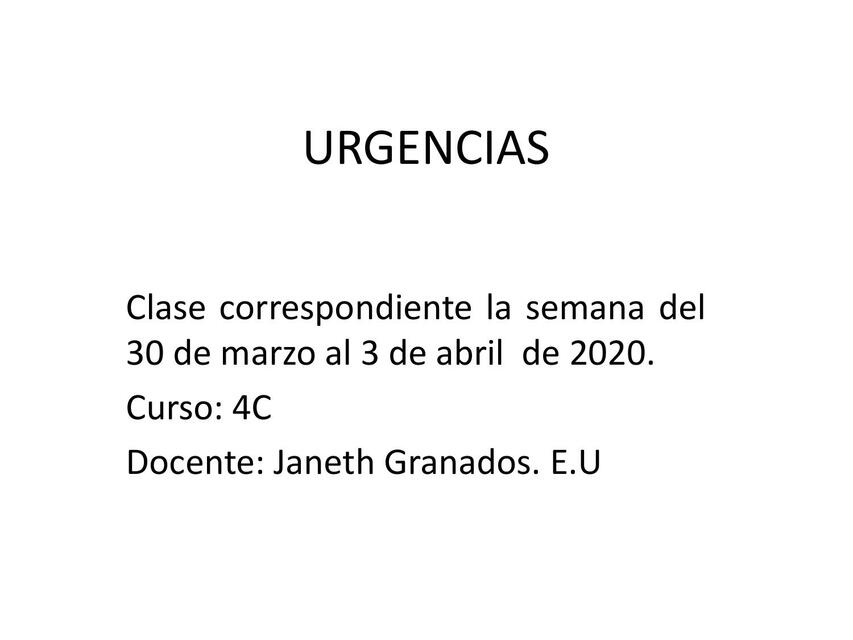 Urgencias 