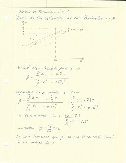 Modelo de estimacion lineal