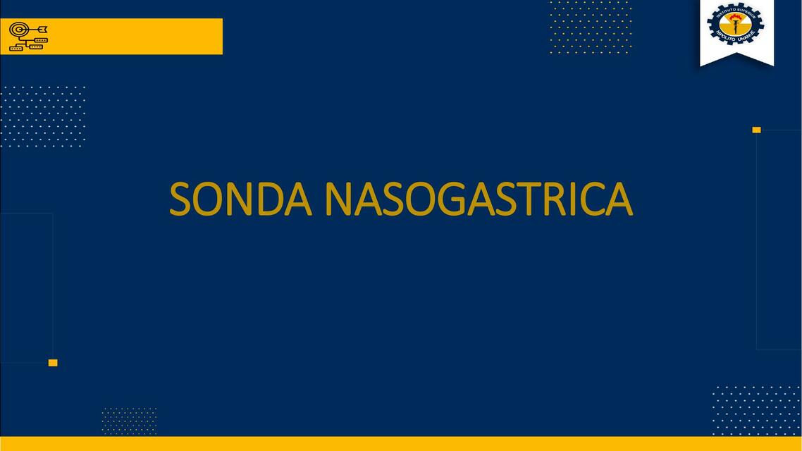 SONDA NASOGASTRICA