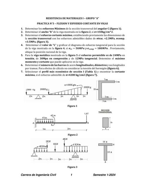 PRACTICA N3 FLEXION Y ESFUERZO CORTANTE EN VIGAS c