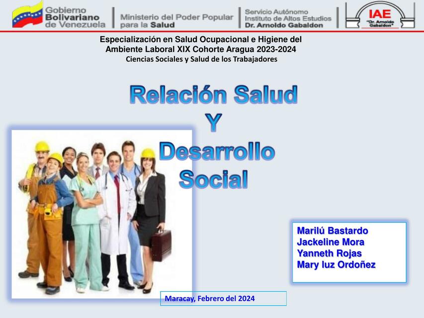 Relación salud y desarrollo social 