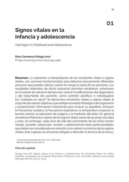 Signos vitales en la infancia y adolescencia 