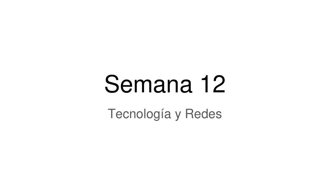 Semana 12 HU160