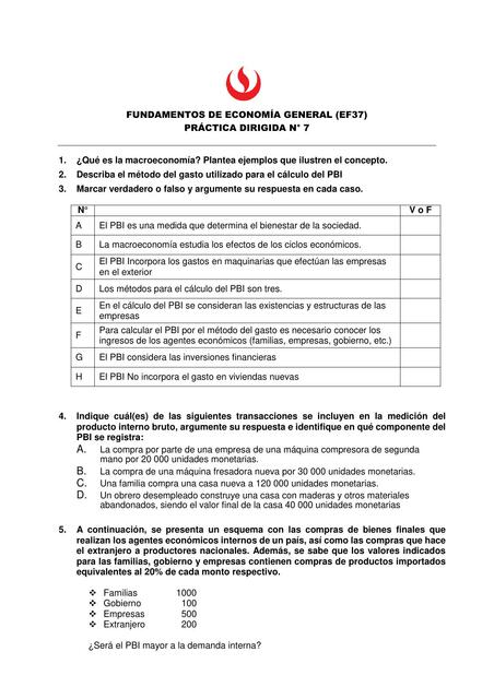 PD7 Macro y PBI Método del gasto