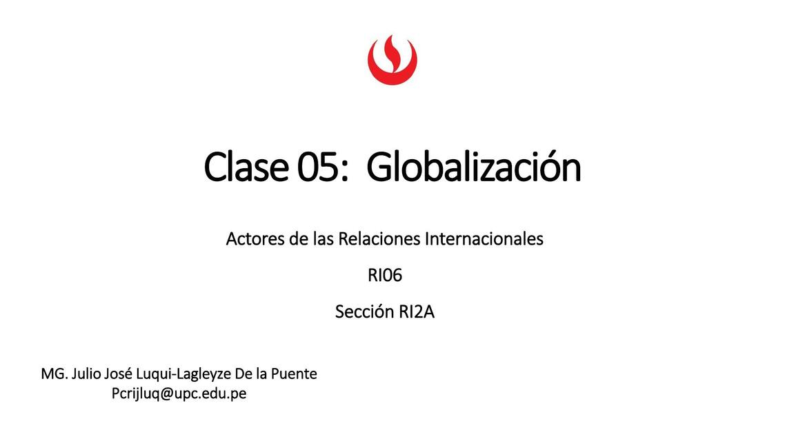 Clase 5 U1 Globalización 1