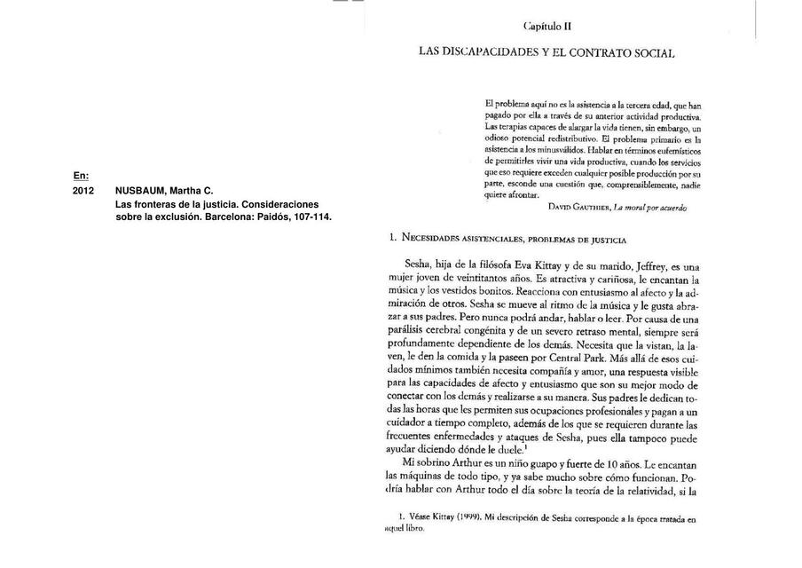 Nussbaum Las discapacidades y el contrato social 1