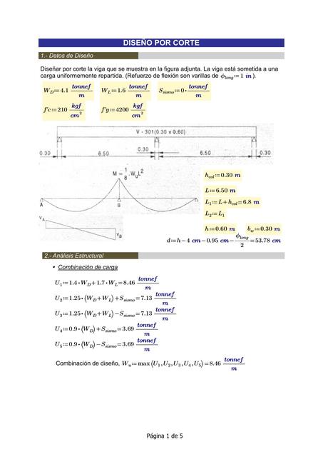 diseño de vigas por corte
