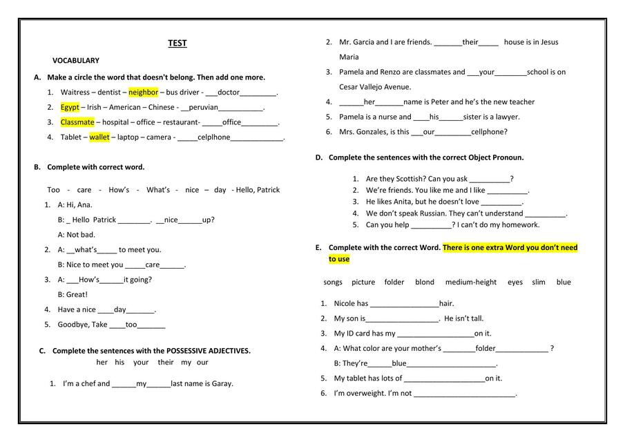 PLACEMENT TEST 6Villanueva Daiana