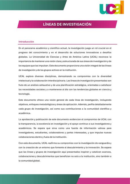 Líneas de Investigación - Técnicas de investigación