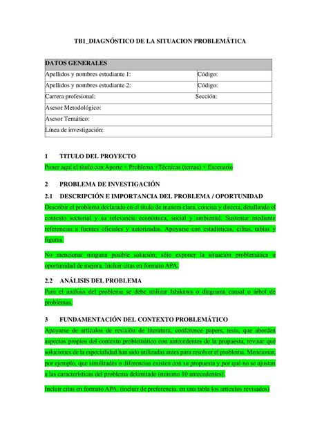 P01 TB1 DIAGNOSTICO DEL CONTEXTO PROBLEMATICO Form