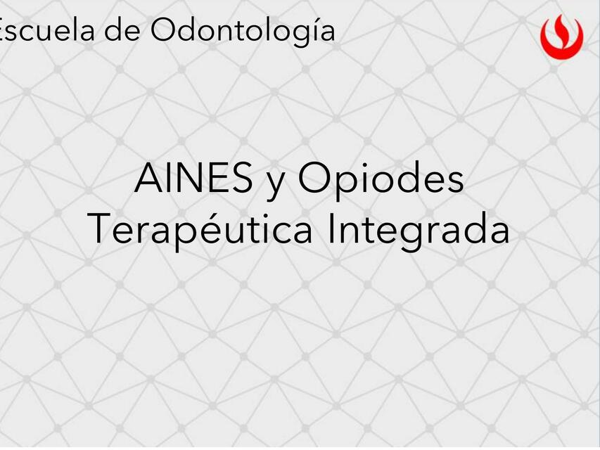 AINES Y OPIACEOS Intro