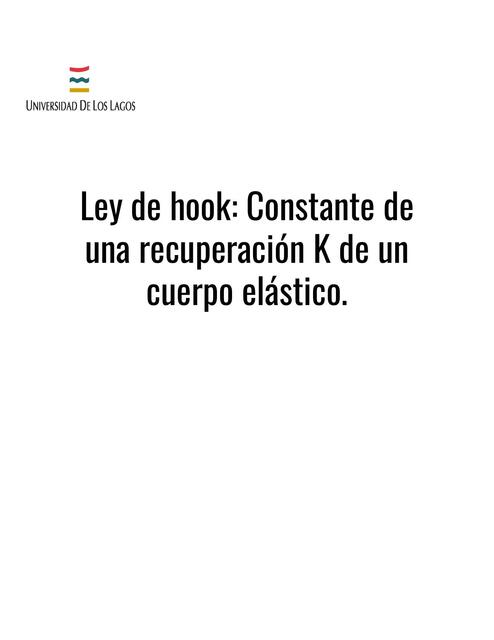 Ley de Hook