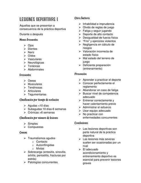 LESIONES DEPORTIVAS I