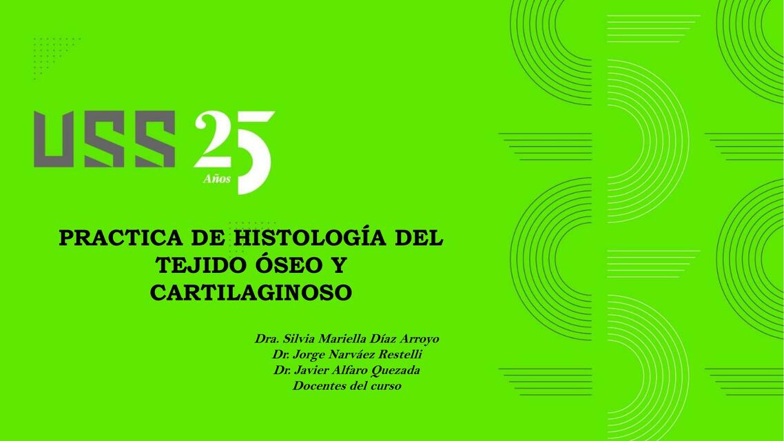 Práctica de histología del tejido óseo y cartilaginoso 