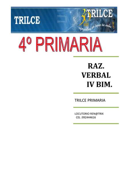 RAZ VERB IV BIM