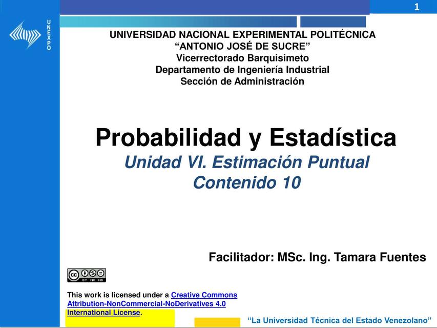 Estimación puntual 