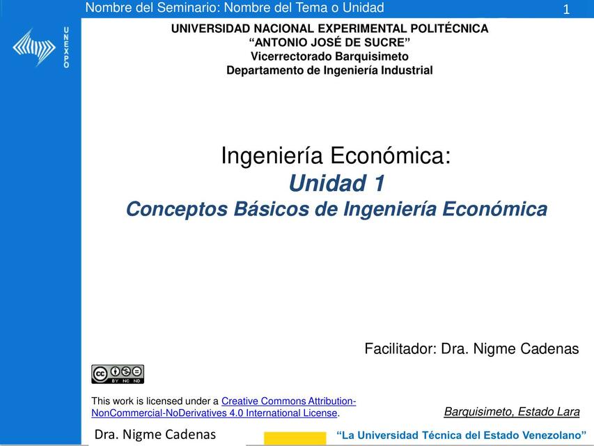 Conceptos básicos de ingeniería económica 