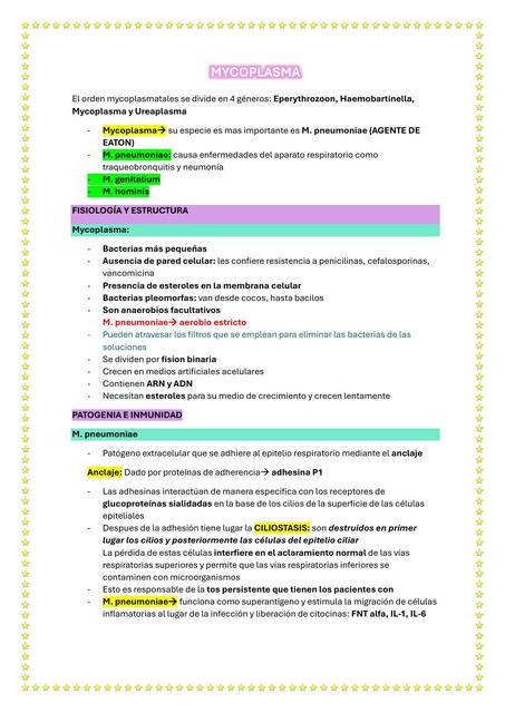 MYCOPLASMA MURRAY MICROBIOLOGIA