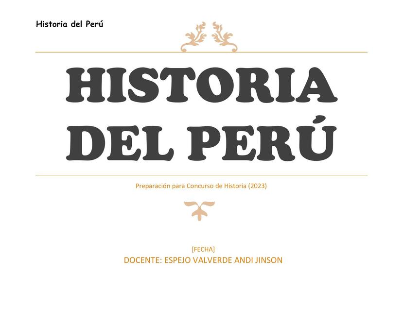 Culturas del Perú 