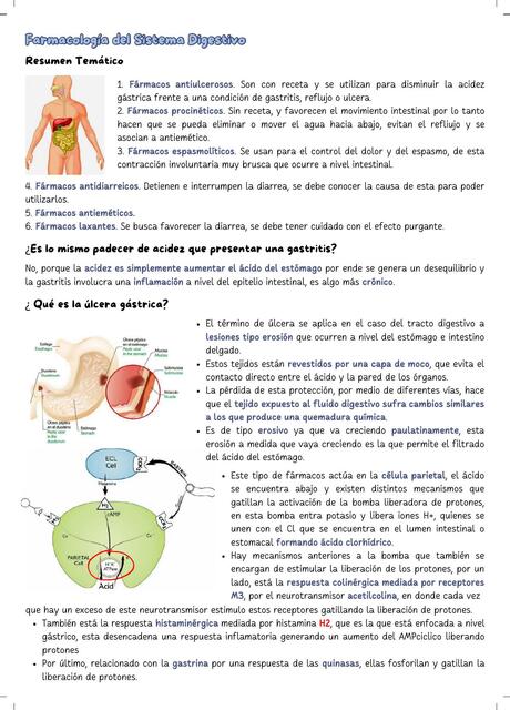 fármaco digestivo control