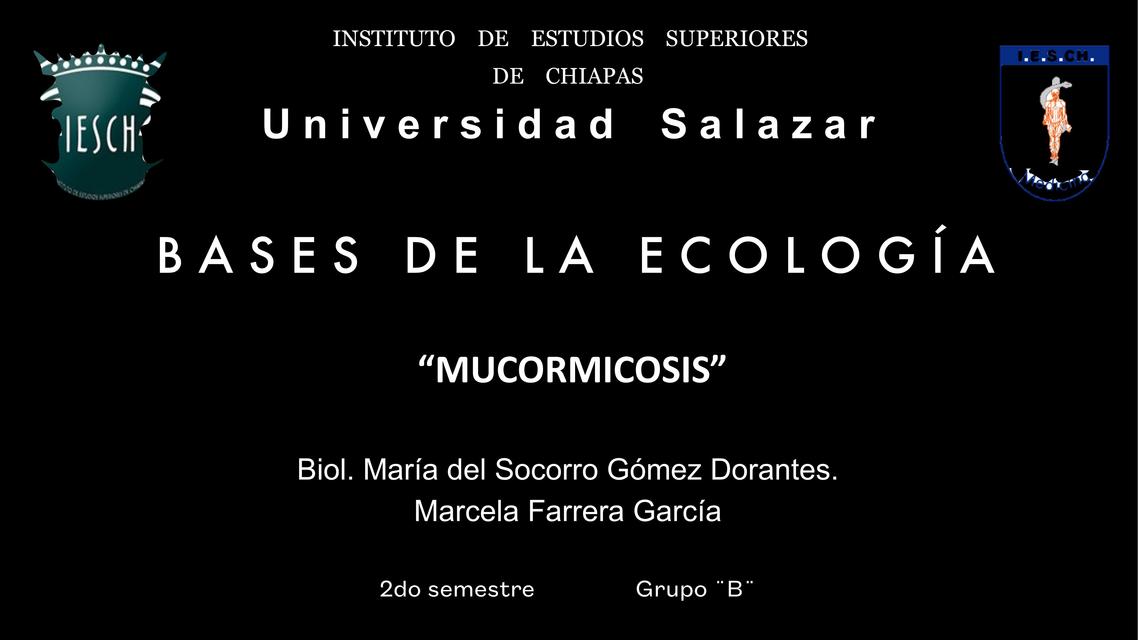 PRESENTACIÓN - MUCORMICOSIS