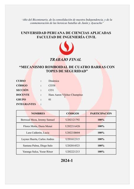 INFORME TRABAJO FINAL GRUPO 01