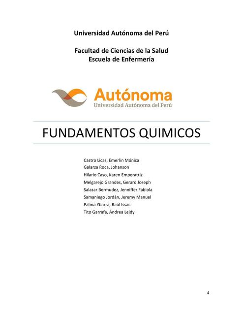 PORTAFOLIO QUIMICA