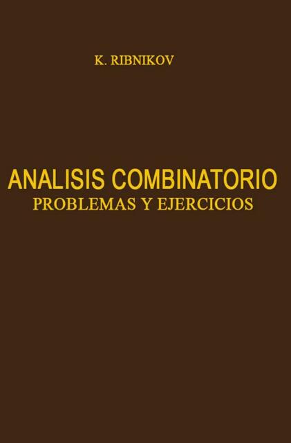 Análisis Combinatorio Problemas y Ejercicios K Rib