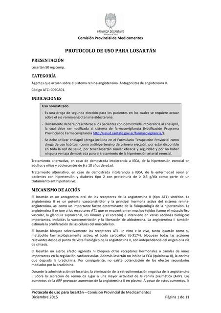 Protocolo LosartanCPM