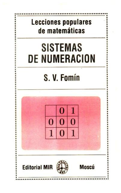 Sistema de Numeración S V Fomín MIR