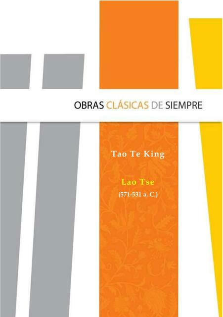 Tao Te King Autor Lao Tse