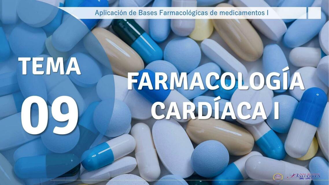 FARMACOLOGÍA CARDIACA