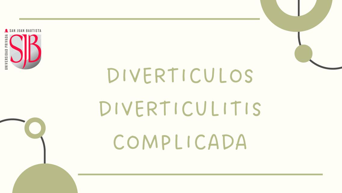 DIVERTICULITIS