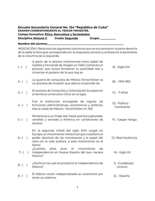 EXAMEN TRIMESTRAL 3