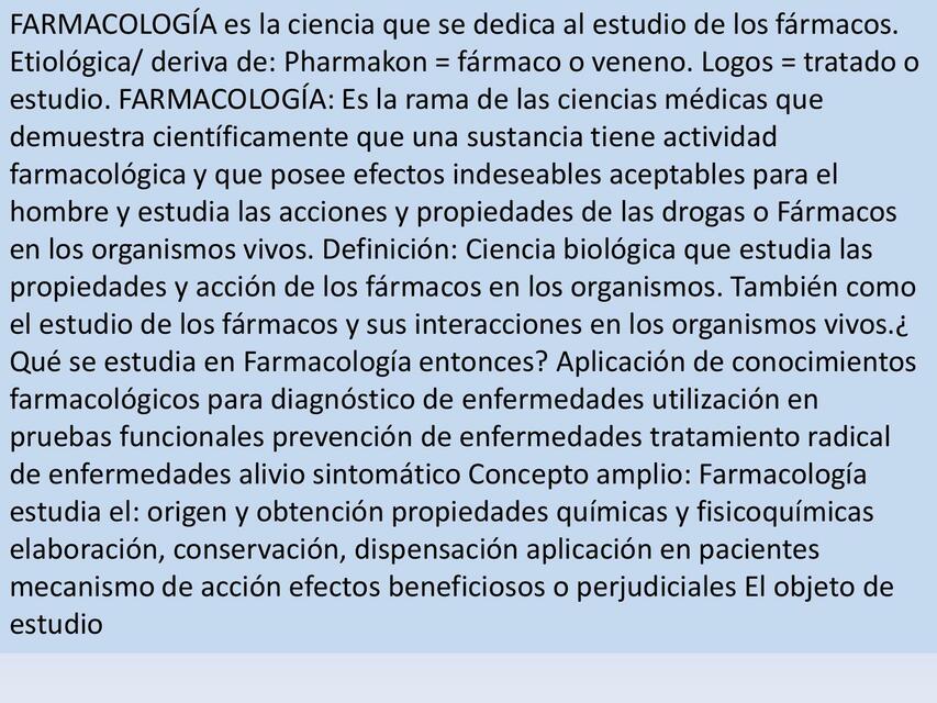 Farmacología 