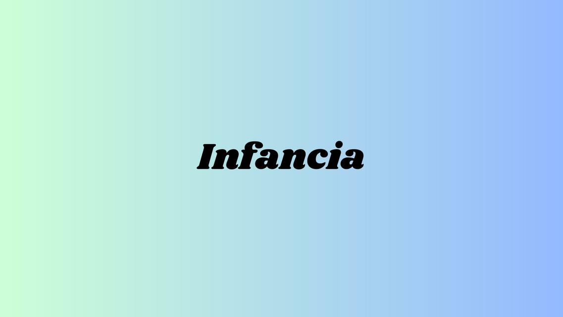 infancia pdf