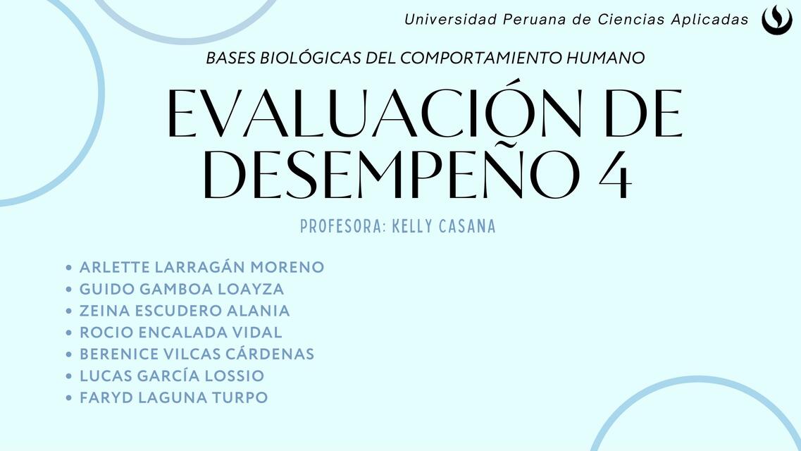 EVALUACIÓN DE DESEMPEÑO 1 GRUPO 4