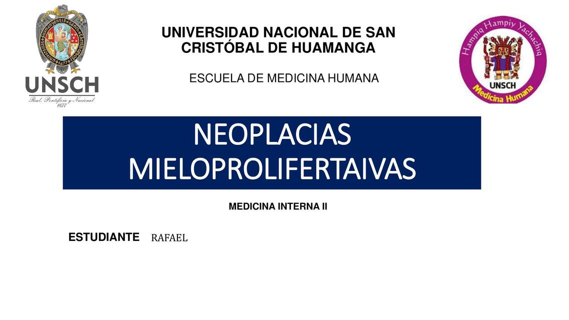 SD MIELOPROLIFERATIVOS