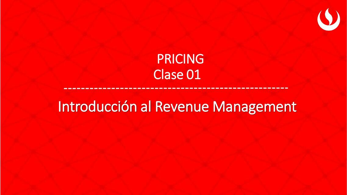 Introducción al Revenue Management