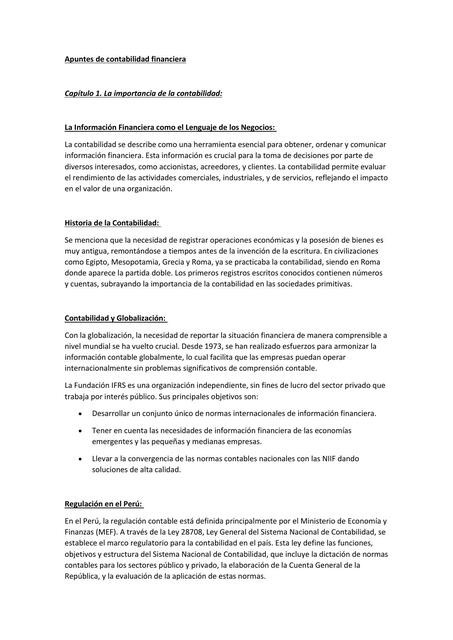 Apuntes de contabilidad financiera