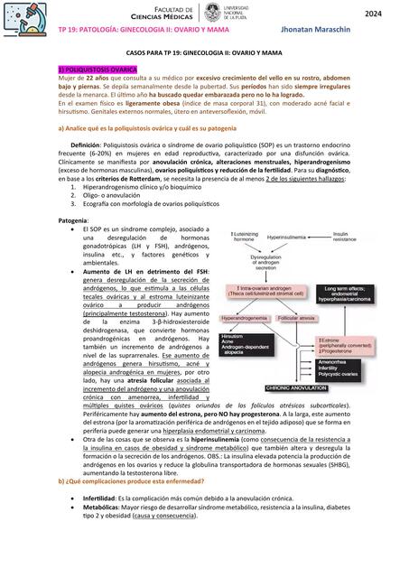 TP 19 Patología ginecológia II OVARIO Y MAMA