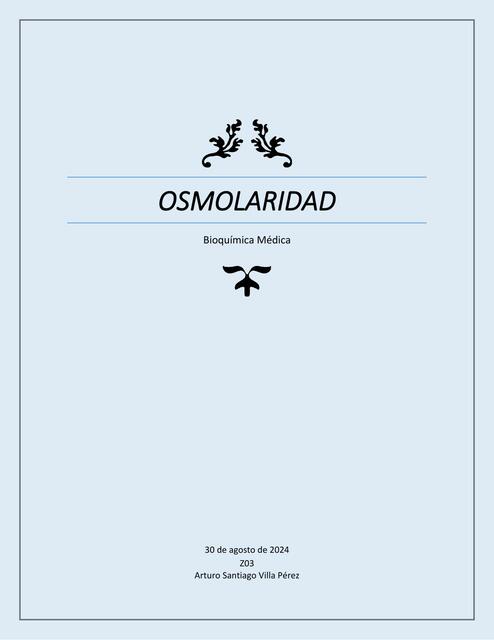 Osmolaridad