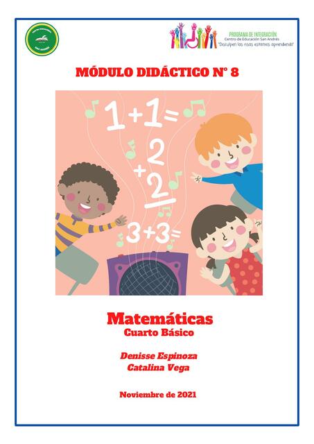 4o básico Matemática Módulo 8 2