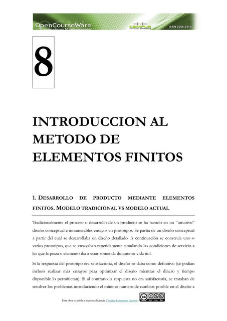 Tema 8 Introducción al Método de Elementos Finitos | Endo Gabriel ...