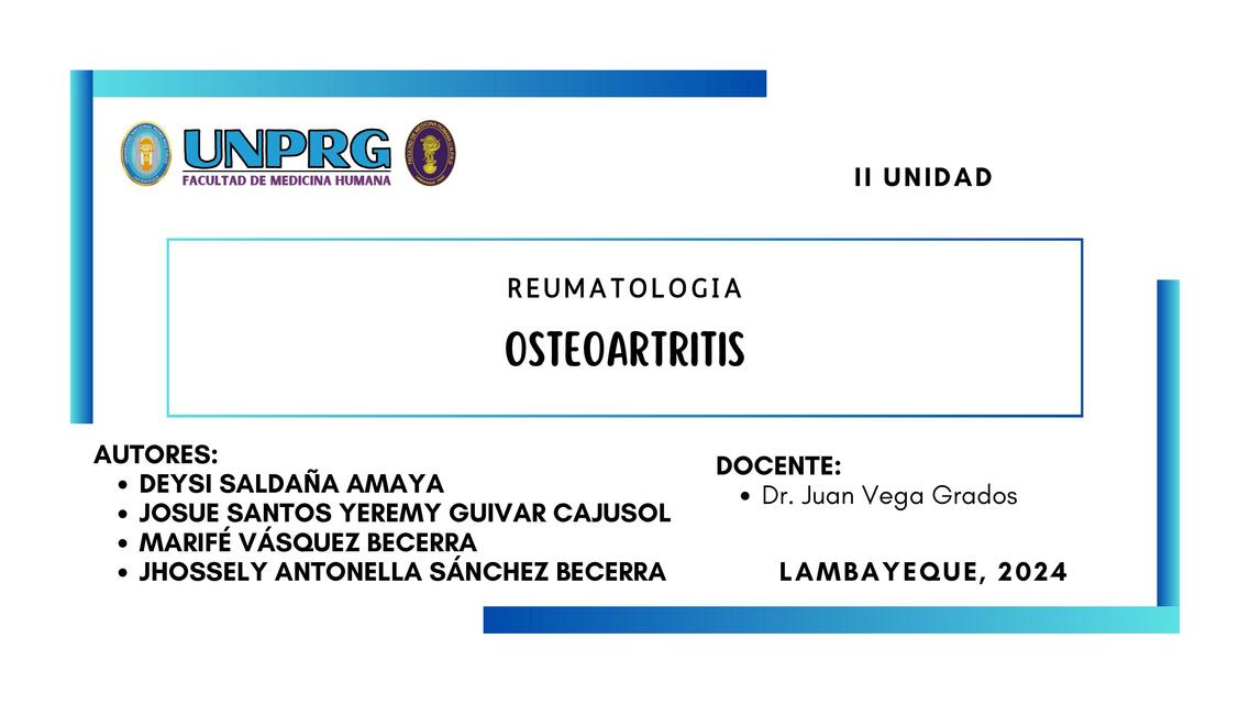 SEMINARIO 3 Osteoartritis