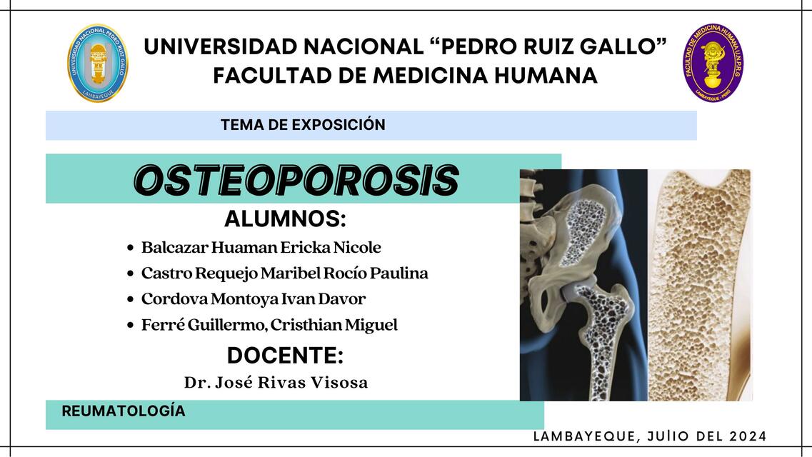 Seminario Osteoporosis Dr José Rivas Visosa